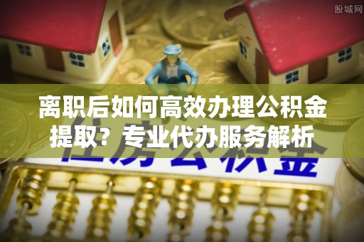嘉陵离职后如何高效办理公积金提取？专业代办服务解析