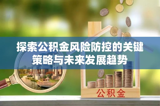 嘉陵探索公积金风险防控的关键策略与未来发展趋势