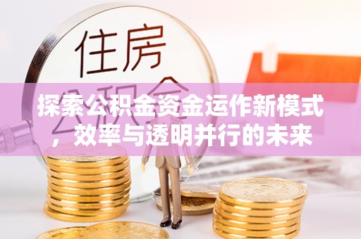 嘉陵探索公积金资金运作新模式，效率与透明并行的未来