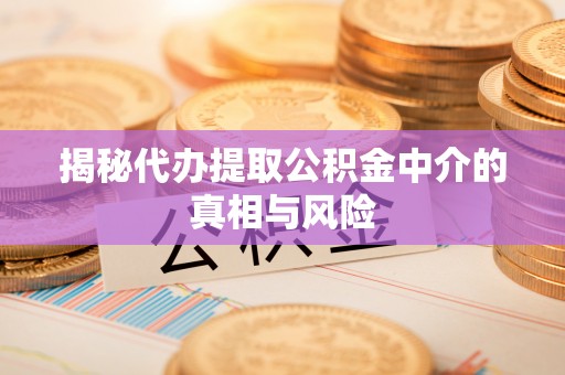 嘉陵揭秘代办提取公积金中介的真相与风险