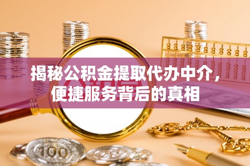 嘉陵揭秘公积金提取代办中介，便捷服务背后的真相