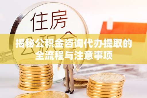 嘉陵揭秘公积金咨询代办提取的全流程与注意事项