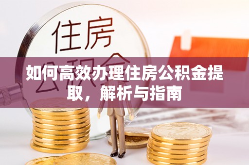 嘉陵如何高效办理住房公积金提取，解析与指南