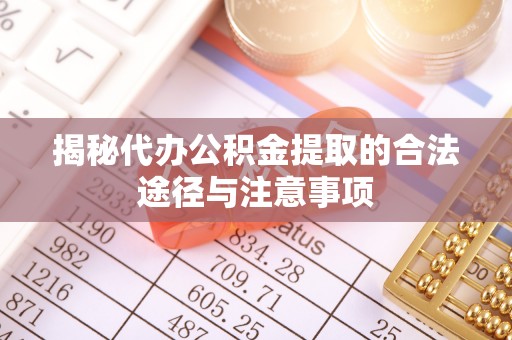 嘉陵揭秘代办公积金提取的合法途径与注意事项