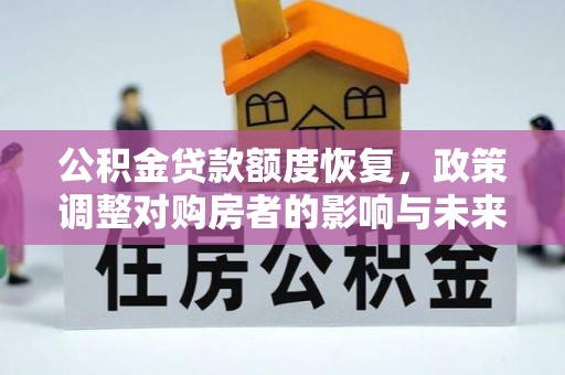 嘉陵公积金贷款额度恢复，政策调整对购房者的影响与未来展望