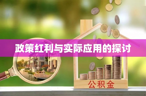 嘉陵政策红利与实际应用的探讨