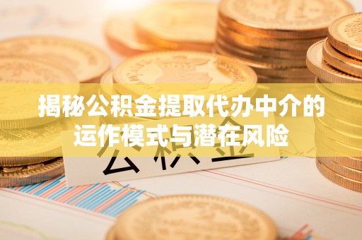 嘉陵揭秘公积金提取代办中介的运作模式与潜在风险