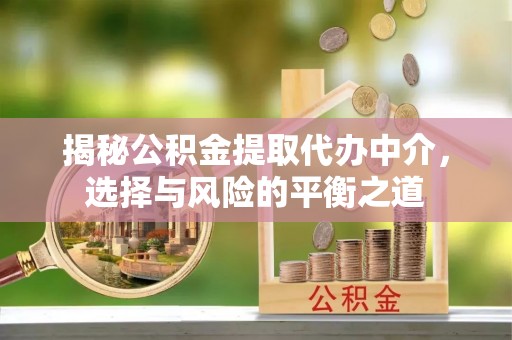 嘉陵揭秘公积金提取代办中介，选择与风险的平衡之道