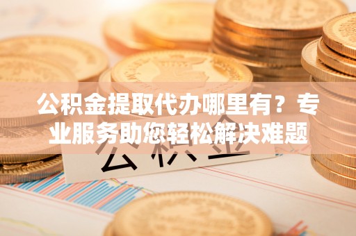 嘉陵公积金提取代办哪里有？专业服务助您轻松解决难题