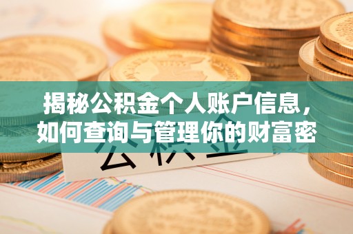 嘉陵揭秘公积金个人账户信息，如何查询与管理你的财富密码