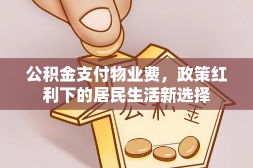 嘉陵公积金支付物业费，政策红利下的居民生活新选择