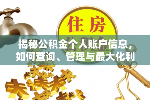 嘉陵揭秘公积金个人账户信息，如何查询、管理与最大化利用