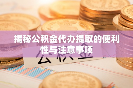 嘉陵揭秘公积金代办提取的便利性与注意事项