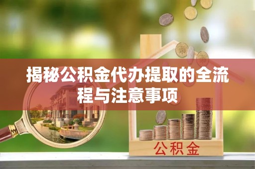 嘉陵揭秘公积金代办提取的全流程与注意事项