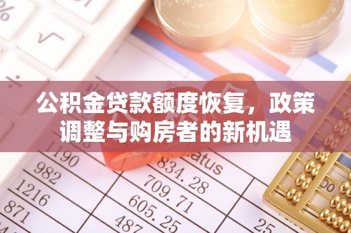 嘉陵公积金贷款额度恢复，政策调整与购房者的新机遇