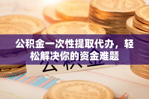 嘉陵公积金一次性提取代办，轻松解决你的资金难题