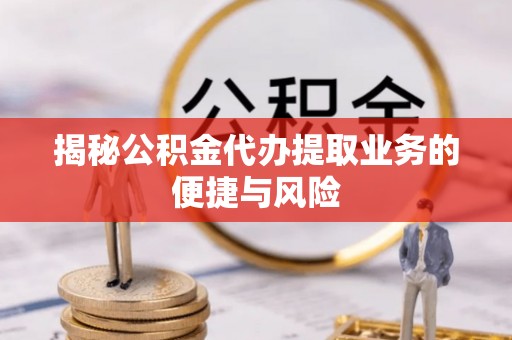 嘉陵揭秘公积金代办提取业务的便捷与风险