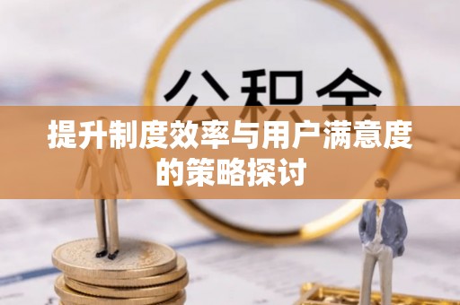 嘉陵提升制度效率与用户满意度的策略探讨